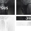 7911 love like jesus screen graphics "Bold text 'Love Like Jesus' over a stylized depiction of Jesus, emphasizing faith and community."