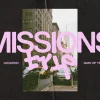7931 missions trip hd title slide Missions trip announcement with urban backdrop, emphasizing community service and faith in action.