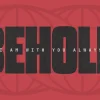 7942 behold hd title slide Bold text reads "BEHOLD I AM WITH YOU ALWAYS" on a vibrant red background, symbolizing faith and divine presence.