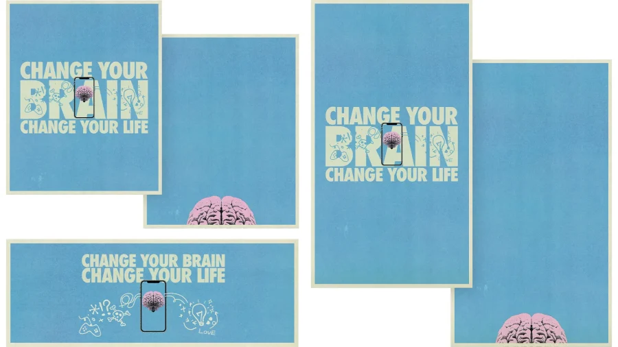 "Transform your mind and life through faith; vibrant imagery of a brain symbolizes renewal and spiritual growth."