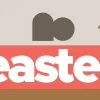7953 easter hd title slide Cross, dove, and "Easter" text symbolize resurrection, hope, and community in faith.