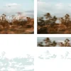 7982 think of the good screen graphics "Encouraging message 'Think of The Good' over serene desert landscape, symbolizing faith and community reflection."