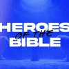 8052 heroes of the bible hd title slide Bold text reads "Heroes of the Bible," with a blue background and silhouettes of lions, symbolizing faith and courage.