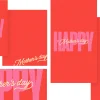 8055 happy mothers day social graphics Bright red cards display "Happy Mother's Day" in bold and elegant script, celebrating love and gratitude for mothers.