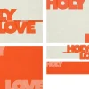 8086 holy week screen graphics Holy Love theme emphasizing relationships: singles, dating, couples, and marriage in vibrant orange and white design.