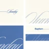 8103 baptism sunday screen graphics Baptism Sunday announcement featuring elegant blue text on a light background, emphasizing community and faith.
