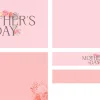 8107 mothers day screen graphics "Soft pink background with floral accents, celebrating Mother's Day with elegant typography and a spirit of gratitude."