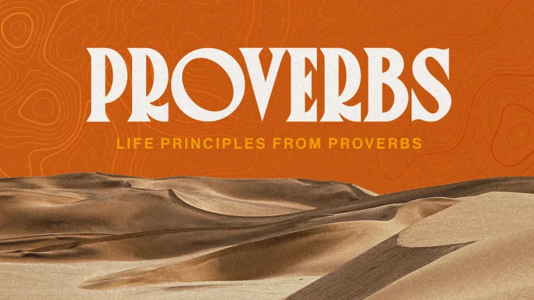 Proverbs highlighted against a warm, desert backdrop, emphasizing wisdom and life principles from scripture.