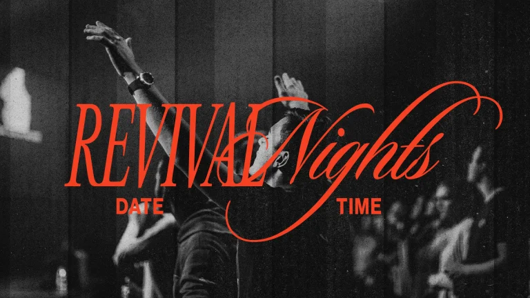 Worshippers raising hands in praise during revival nights, emphasizing community and spiritual renewal.