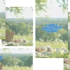 8140 picnic social graphics Family Ministries Picnic announcement over a serene outdoor setting with a picnic basket and lush greenery.