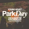 8150 young adult park day hd title slide Young adults gather for Park Day, fostering community and connection in a serene outdoor setting.