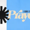 8176 prayer hd title slide Bold text "Prayer" on a blue background, emphasizing a series of talks focused on faith and community engagement.