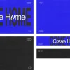 8212 come home screen graphics Bold text "Come Home" against vibrant blue and black backgrounds, inviting community and spiritual connection.