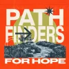 8244 path finders for hope hd title slide Winding path through greenery with bold text: "Pathfinders for Hope," symbolizing faith and community journey.