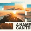 8283 a name you can trust hd title slide Sunrise over mountains with vibrant colors, symbolizing hope and faith, accompanied by the text "A Name You Can Trust."