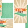 8299 youth pickleball night social graphics Youth Pickleball Night invitation, promoting community, fellowship, and fun through sports and church activities.