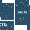 8300 acts social graphics Diverse individuals walking together, highlighting community and mission in faith, with "ACTS: Life on Mission" text.
