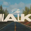 8338 the walk hd title slide A serene road through tall trees symbolizes the journey of faith and community in worship and spiritual growth.