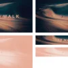 8353 the walk screen graphics Abstract waves in dark and soft hues with the text "THE WALK," symbolizing a journey of faith and spiritual growth.