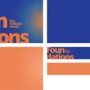 8365 foundations screen graphics Bold text reads "Foundations The Christian Family" against a blue and orange background, symbolizing faith and community.