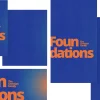 8365 foundations social graphics Bold text reads "Foundations The Christian Family" on a vibrant blue background, symbolizing faith and community.