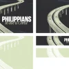 8382 philippians screen graphics Winding highway with "Philippians: to live is Christ" text, symbolizing faith's journey and spiritual growth.