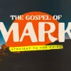 8430 the gospel of mark hd title slide The Gospel of Mark highlighted with vibrant colors, emphasizing faith and biblical teachings in a modern design.