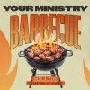 8462 barbeque hd title slide Community barbecue event with grilled meat and flames, inviting fellowship and connection among church members.