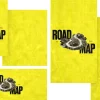 8464 road map social graphics Bright yellow background with a winding road graphic, emphasizing a "Road Map" theme for spiritual guidance and community journey.