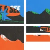 8500 come and see screen graphics Bold text "COME & SEE" over vibrant mountains symbolizes invitation, exploration, and community in faith.