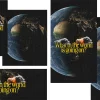 8506 what in the world social graphics Earth illuminated against a dark background, with the phrase "What in the world is going on?" emphasizing global concern and faith.