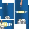 8556 the chosen life social graphics Hand dropping a credit card into a bin filled with money and a clock, emphasizing themes of stewardship and choice in faith.