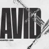 8569 david hd title slide "Bold text 'DAVID' with sword and quill, symbolizing faith, worship, and the duality of warrior and worshipper."