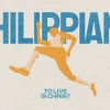 8577 philippians hd title slide Dynamic silhouette of a runner with "Philippians" and "To Live is Christ," symbolizing faith and perseverance in service.
