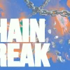 8593 chain break hd title slide Bold text reads "CHAIN BREAK," with broken chains symbolizing freedom and spiritual liberation against a vibrant background.