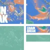 8593 chain break screen graphics Bold text "CHAIN BREAK" over vibrant colors, depicting broken chains symbolizing freedom and spiritual renewal.