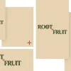 8603 root and fruit social graphics "Root + Fruit" text design on textured beige background, symbolizing faith, growth, and community in church life.