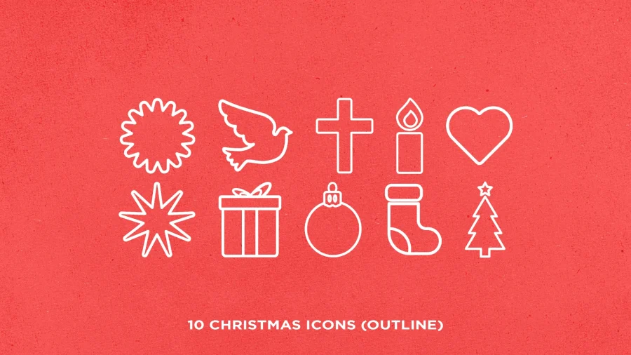 Bright red background with "Bold Christmas Toolkit" in large white text, featuring gold star and dove outlines.