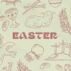 Easter Traditions - HD Title Slide Infuse your church media with the spirit of the season using our Type-Driven Easter template, adorned with hand-drawn biblical symbols that celebrate the resurrection.
