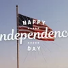 Fourth of July This patriotic "Happy Independence Day" event Canva template is perfect for celebrating July 4th at your church. The clean and respectful design featuring the American flag will resonate well with the community.