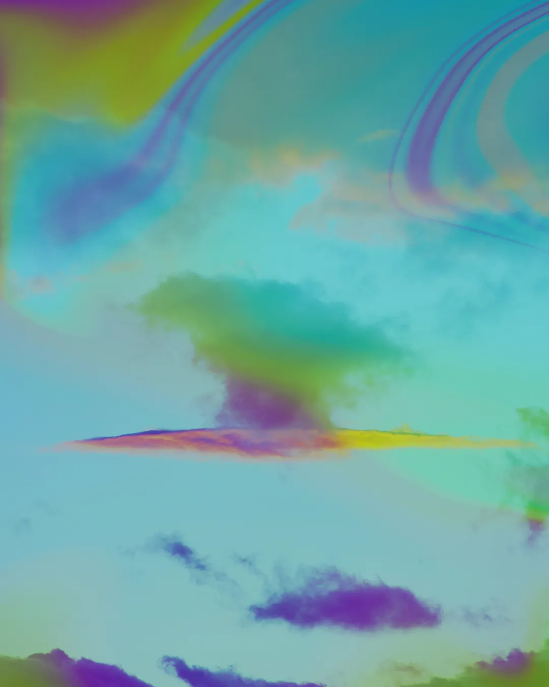 Vibrant ethereal clouds evoke spiritual reflection and divine presence.