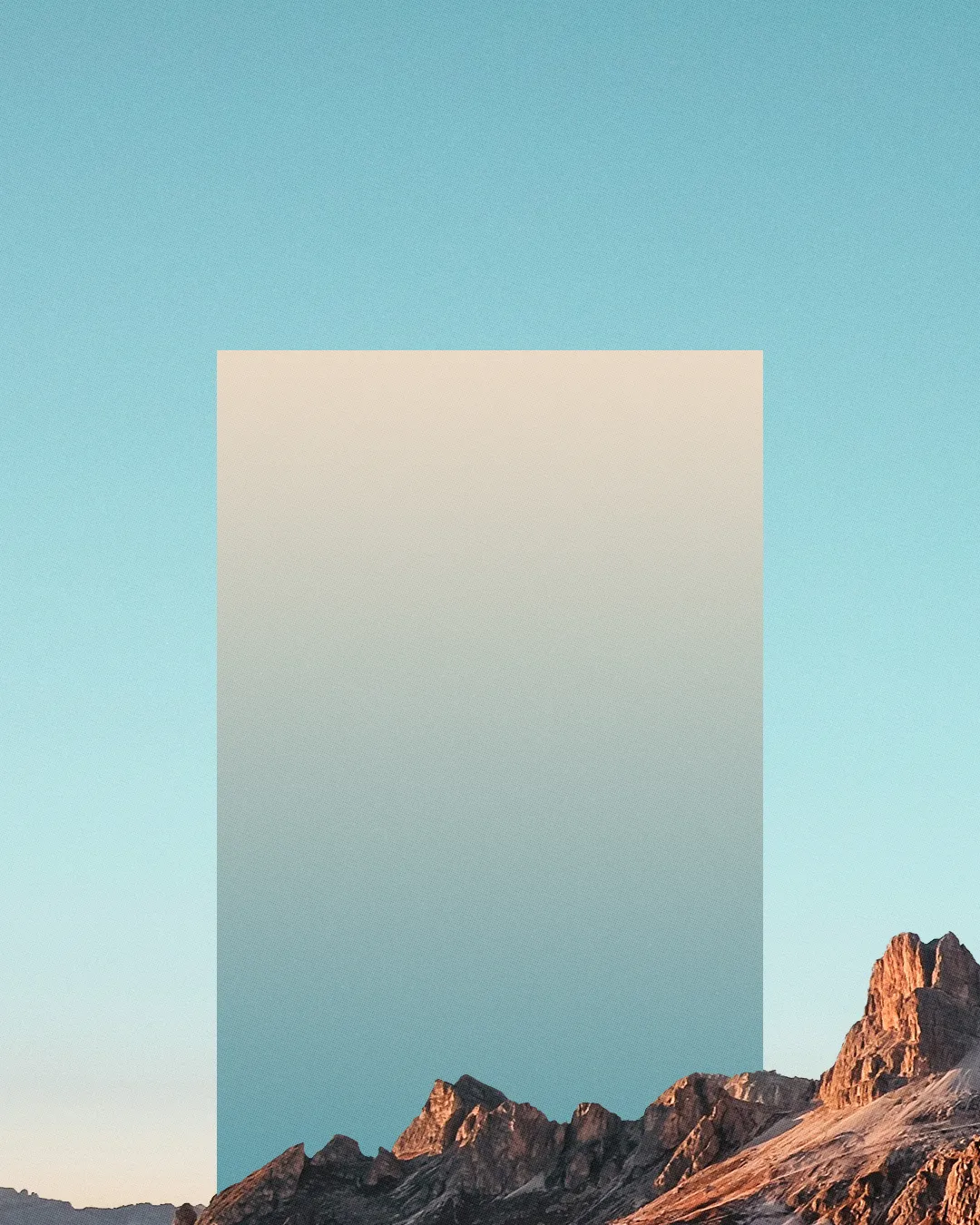 Serene sky above majestic mountains, symbolizing faith and the divine presence in nature.