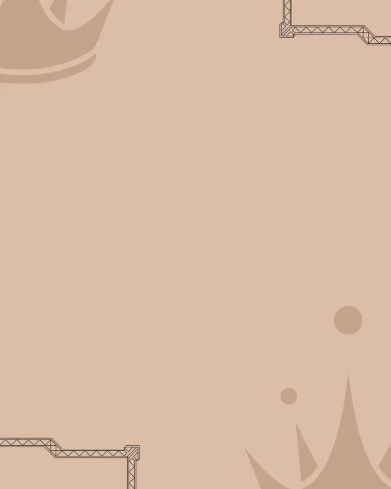 Soft peach background with subtle crown motifs, symbolizing faith, community, and divine royalty in worship settings.