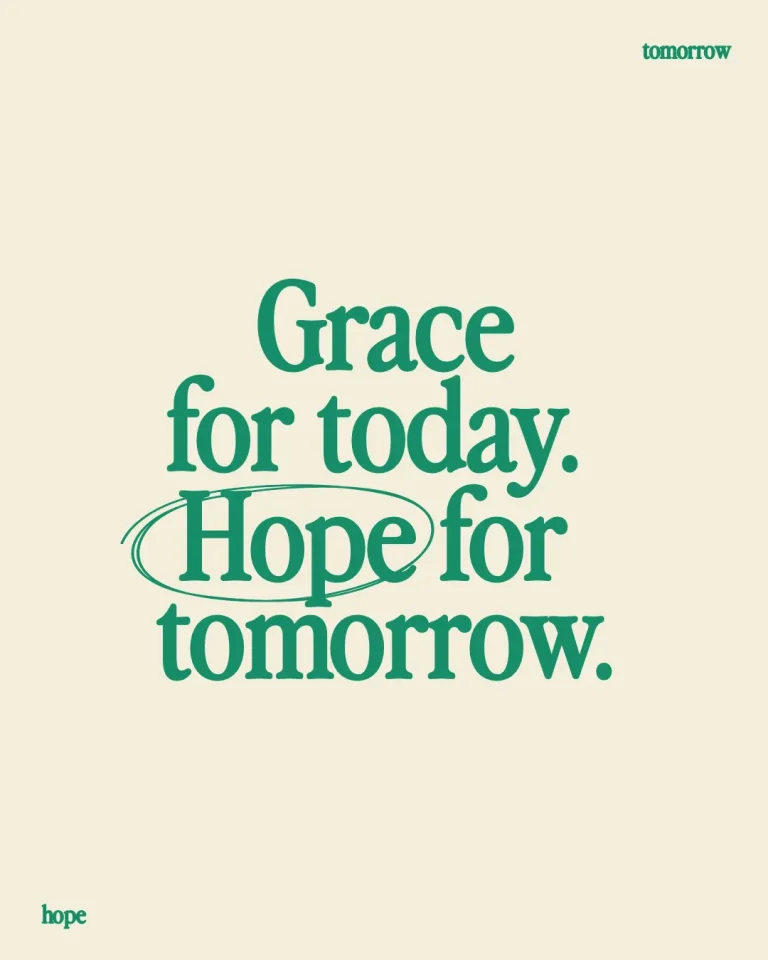 "Grace for today. Hope for tomorrow. Emphasizing faith and encouragement in community and worship."