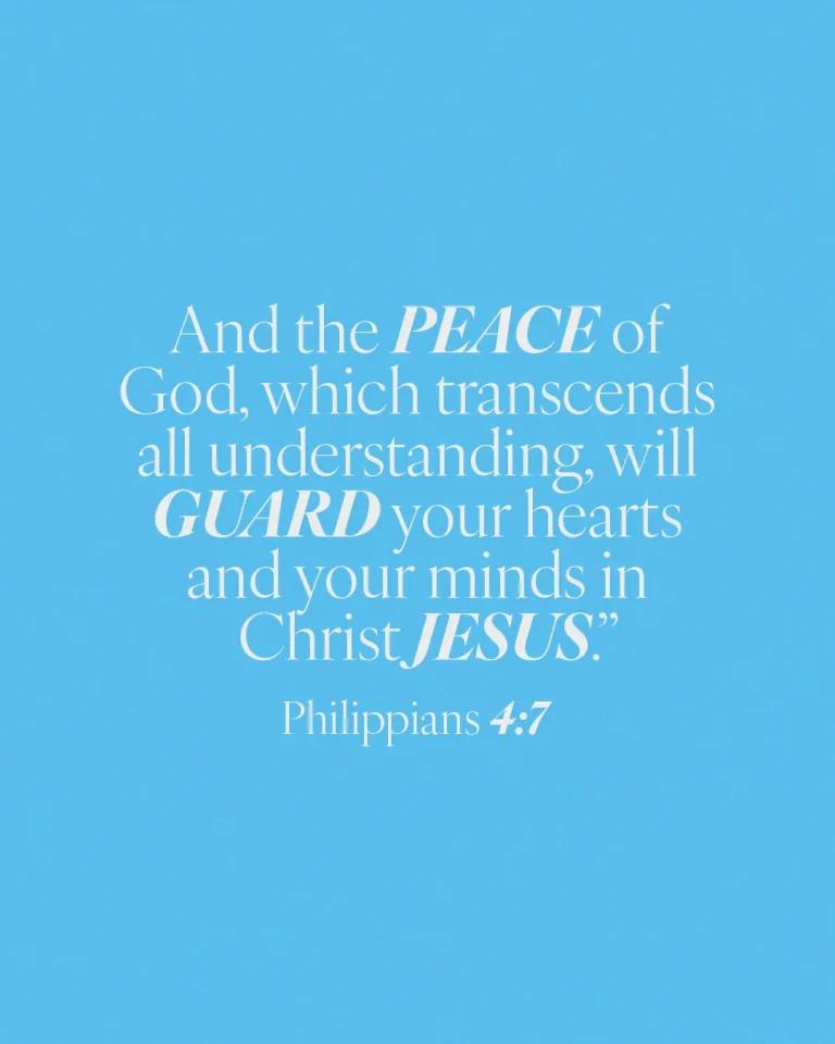 "Philippians 4:7 emphasizes God's peace guarding our hearts and minds in Christ Jesus, highlighting faith and reassurance."