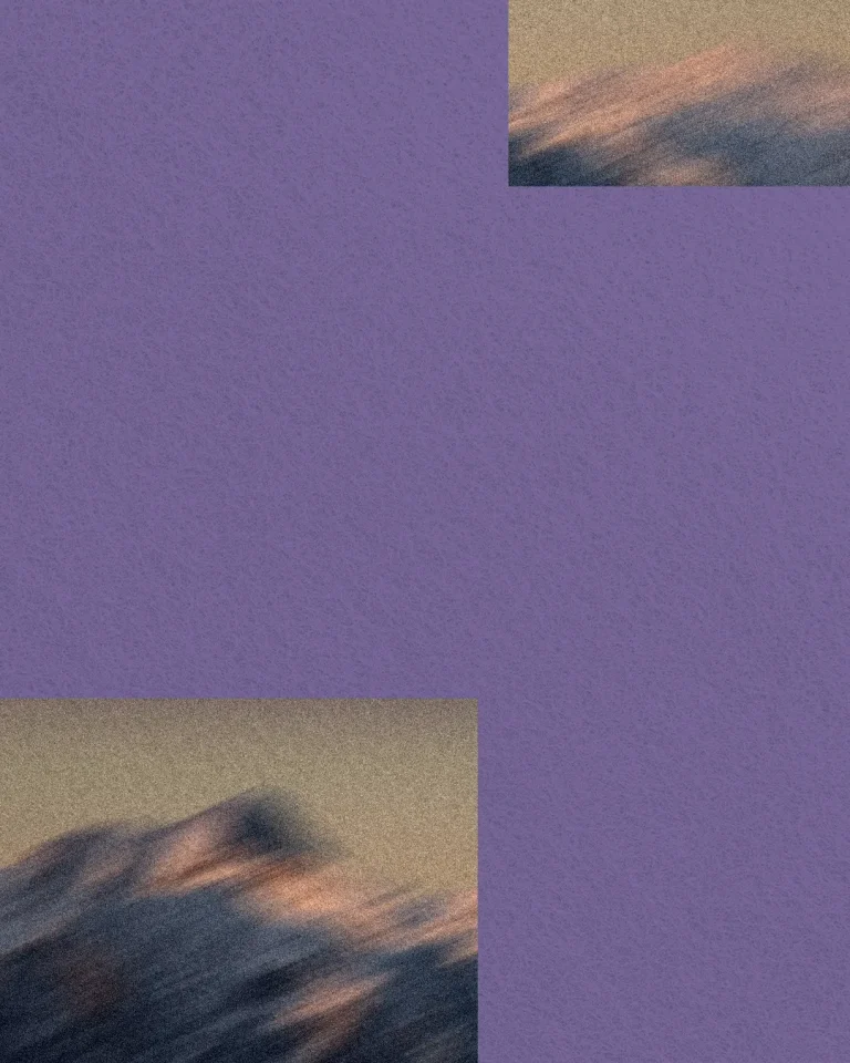 Soft purple background with blurred mountain peaks, evoking a sense of peace and spiritual reflection in worship.
