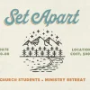 Set Apart HD Title Slide Promote your upcoming ministry retreat with this textured church media template, designed with a classic outdoor motif and vintage-inspired typography to inspire spiritual growth and community.